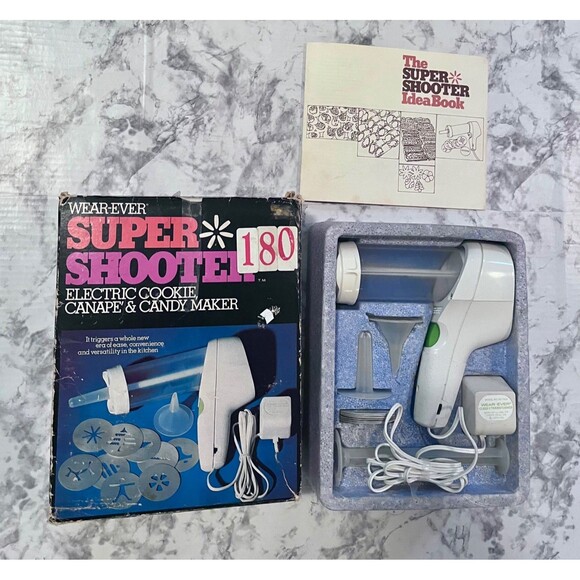 VTG Wear Ever Super Shooter 180 Electric Cookie Canape Candy Maker PS7204 TESTED - Picture 1 of 13
